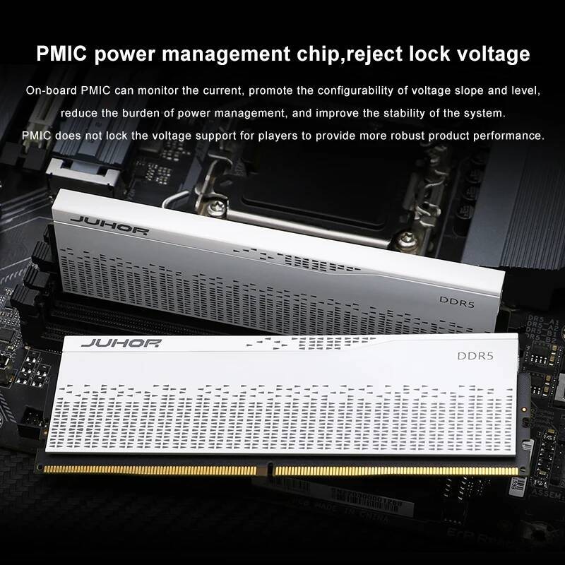 JUHOR Memoria Ram DDR5 RAM 16GB 32GB 5600MHz 6000MHz 6400MHz 6800MHz 7200MHz DIY Computer Gaming Desktop Memory