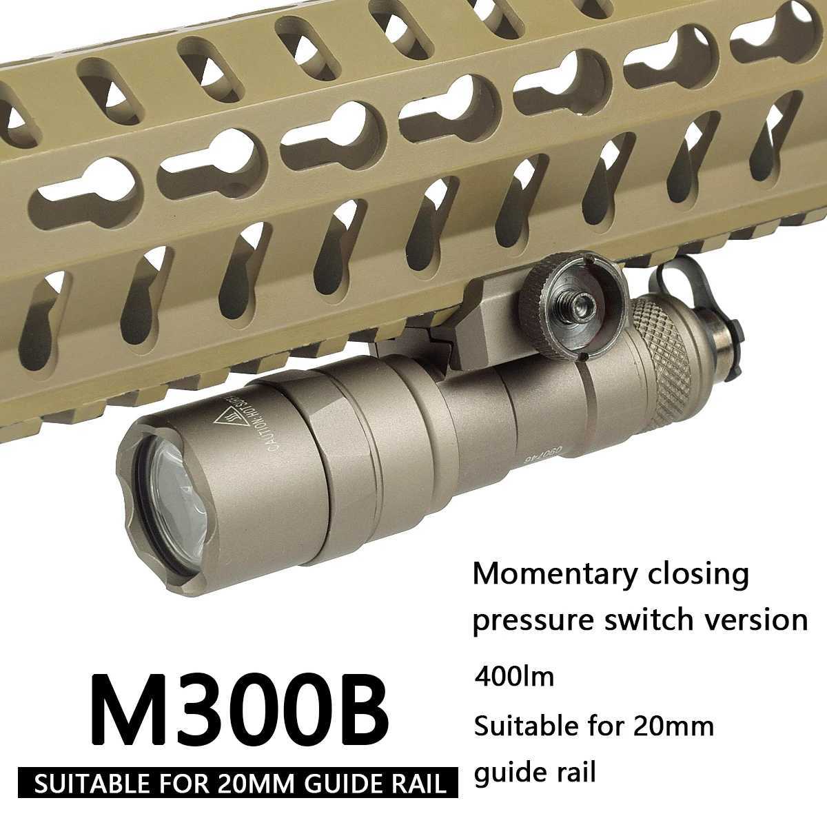 Tactical Surir M300 M300A M600 Weapon Gun Light Red Pure Switch D Flashlight Torch Airsoft AR15 Hunting Rif Lantern XJ250718