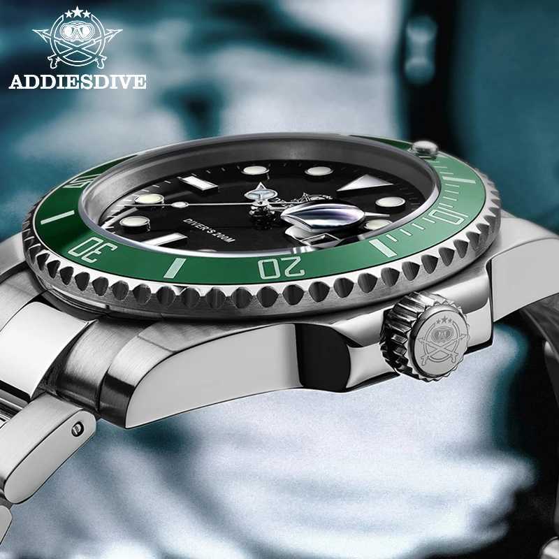 ADDIESDIVE Stainless Steel Watch Mens European and American Business Leisure Quartz Watch Waterproof Outdoor Sports Watch W250718