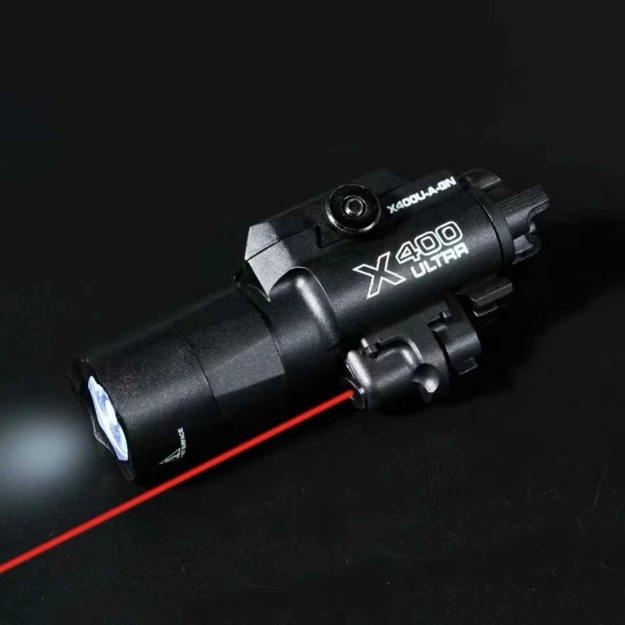 400U Two-in-one High-intensity Flashlight Laser Pointer Fits 20mm Rail for Toy Airsoft Guns Hunting CS Matches Wargames XJ250718