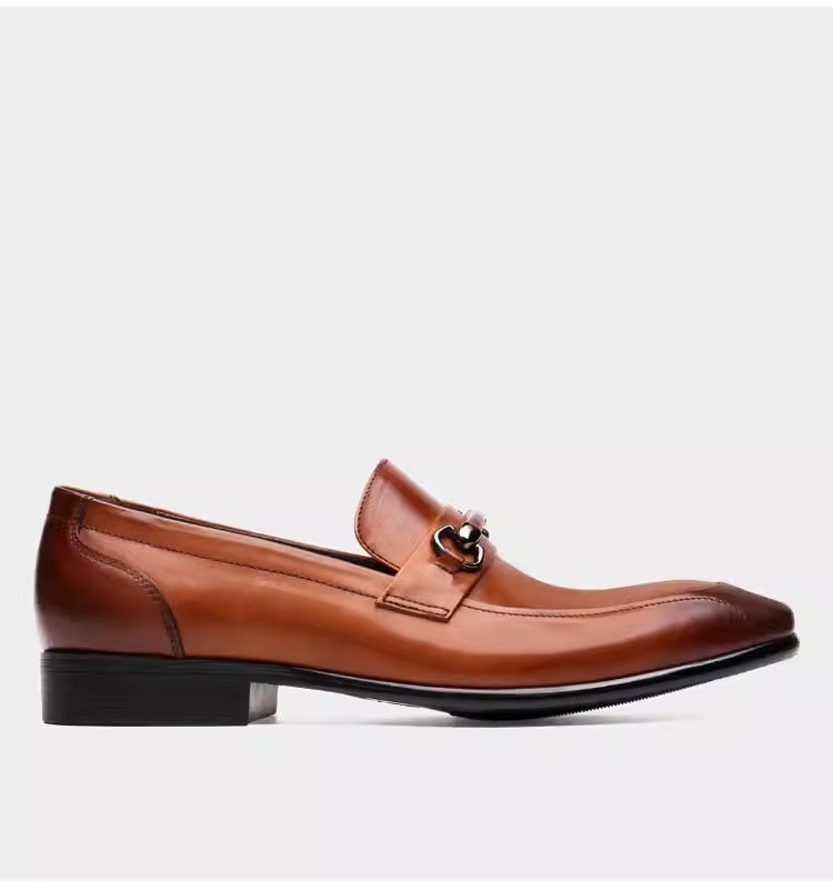 British pointed toe leather men's genuine leather British business formal wear men's shoes wedding shoes