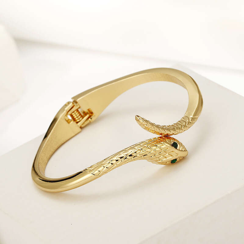 Bone Bracelet Gold-Plated Fine Snake Zinc Alloy Personality Fashion Small Style Korean Version Clothing Accessories
