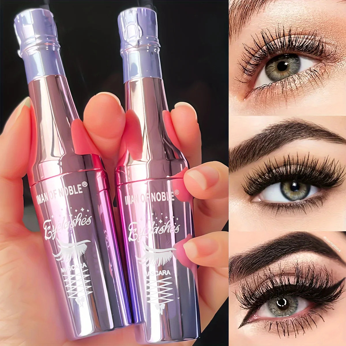 5D wine bottle black eye black curling up and lasting non smudging makeup cosmetics 250717