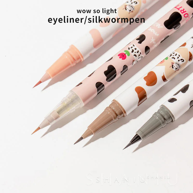 Flortte Ultra-fine Liquid Eyeliner Lying Silkworm Pen Waterproof Long Lasting No Smudging Eye Liner Applicator Pencil 250716