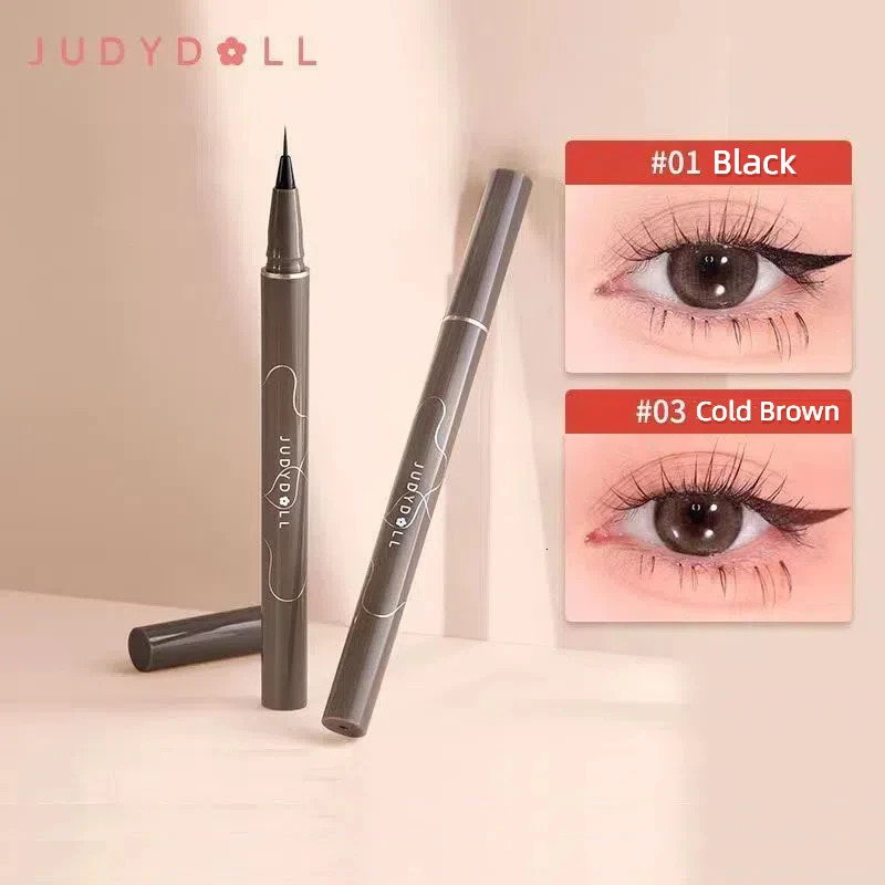 Judydoll Black Liquid Eyeliner Pencil Ultra-fine Waterproof Quick Dry Long Lasting Eye Makeup Smooth Eye Liner Pen Cosmetics 250716