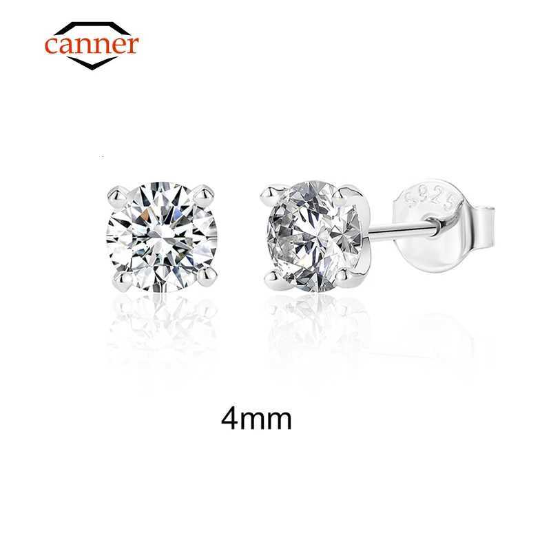0.5-1.2 Carat D Color Moissanite Ear Stud Earrings For Women 925 Sterling Silver Sparkling Piercing Earring Fine Jewelry XJ250718