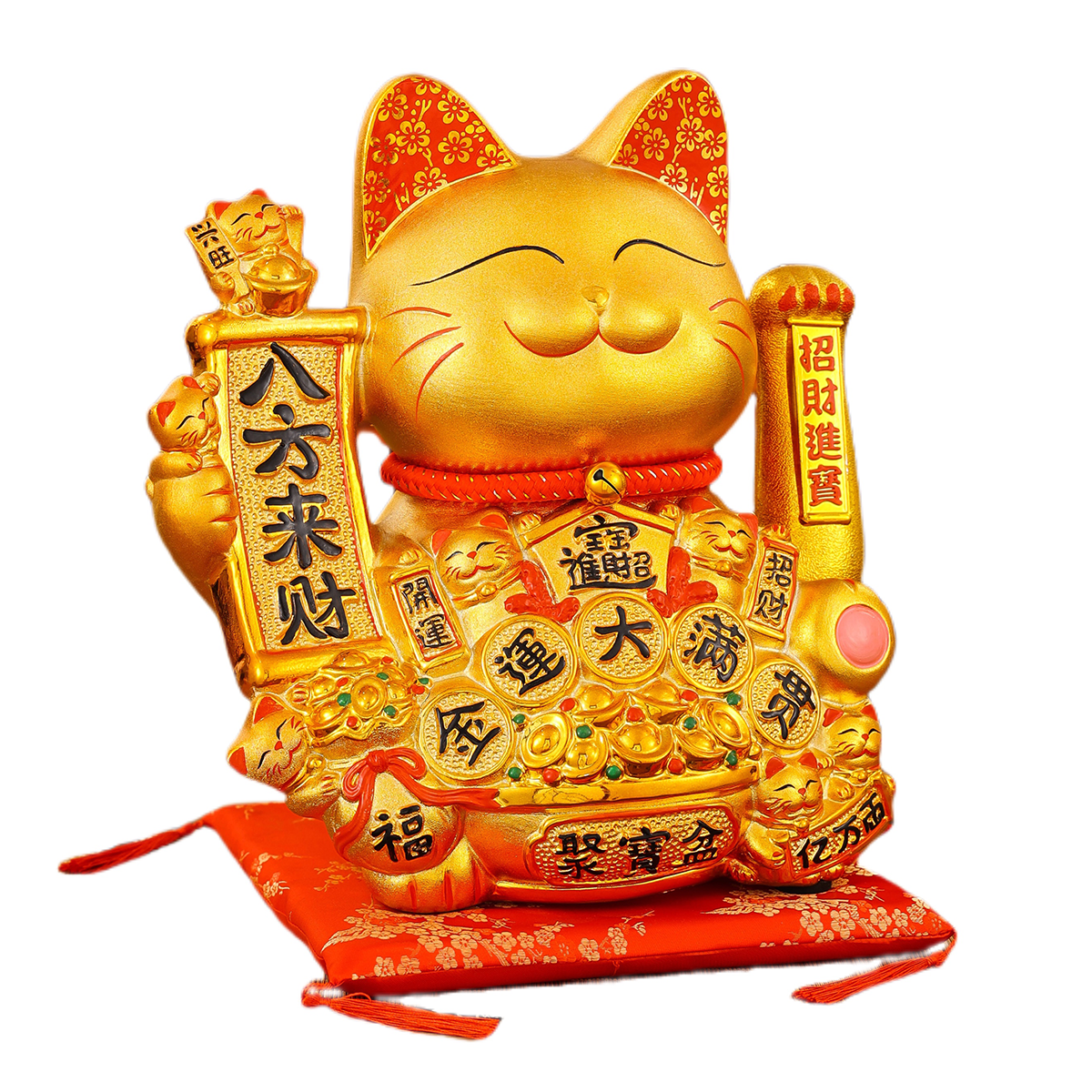 Automated Ceramic Feline Sculpture: A Unique Addition to Your Home Interior Collection Elegant Durable