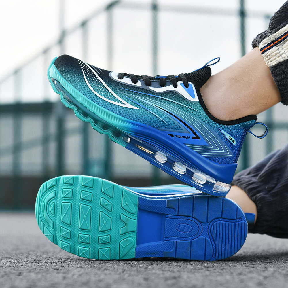 39-48 Size Fashion Versatile Casual Lightweight Shock Absorption Air Cushion Sports Trendy Mesh Breathable Cushioning Rebound Men's Shoes