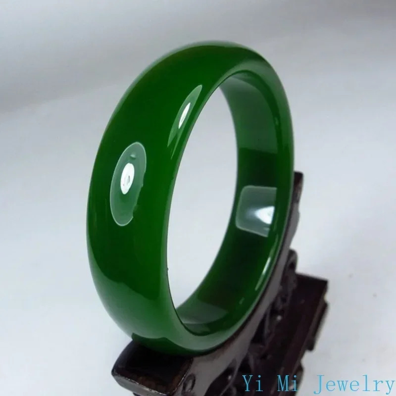 Genuine Hetian Jade Bracelet Spinach Green Jadeite Ladies Mom Charm Quality Bracelet Jewelry Holiday Birthday Gift 250716