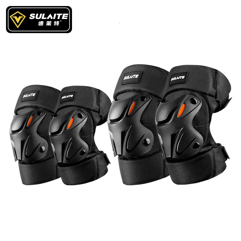 SULAITE 1Pair Motorcycle Knee Elbow Combo Kneepad for Men Protective Sport Guard MTB Racing Motocross Protector Gear Motocicleta 250708