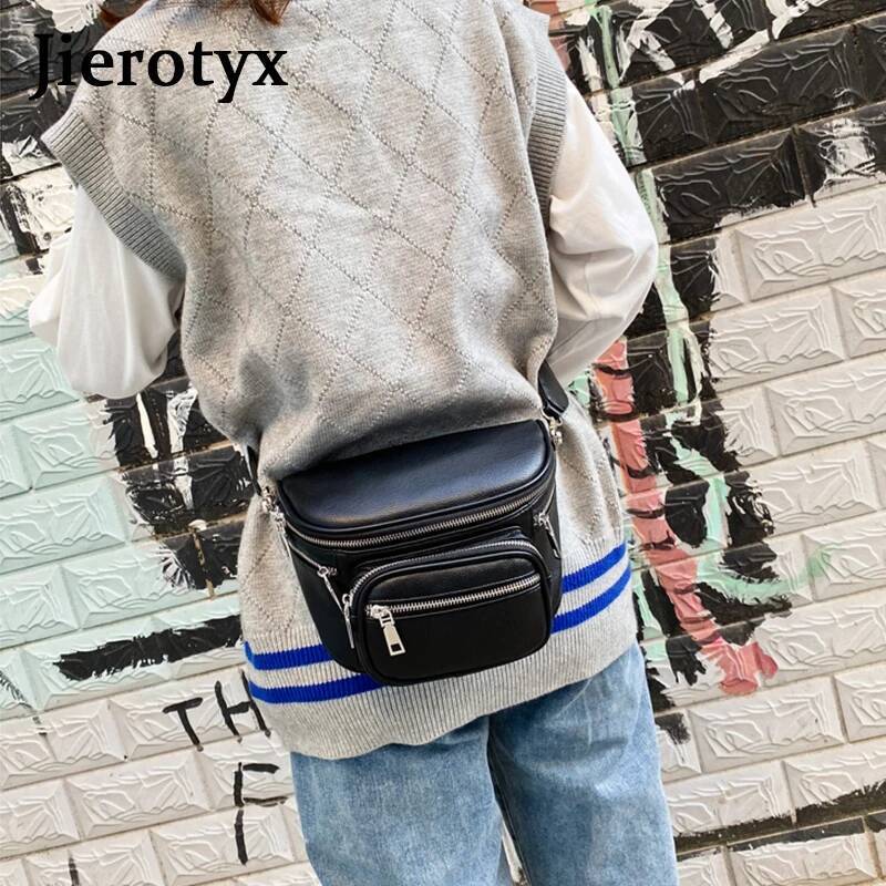 JIEROTYX Belt Waist Bag Purse Female Shoulder Good Quality Woman Wallets Bags for Women 2020 Bolsa Feminina