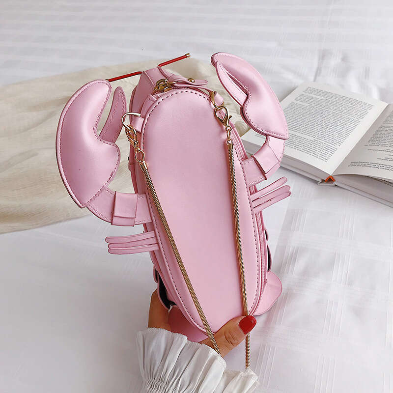 Unique Handbag for Women, Lobster Crossbody 2022 New Creative Stylish Chain Bag, Patchwork Women's Bag