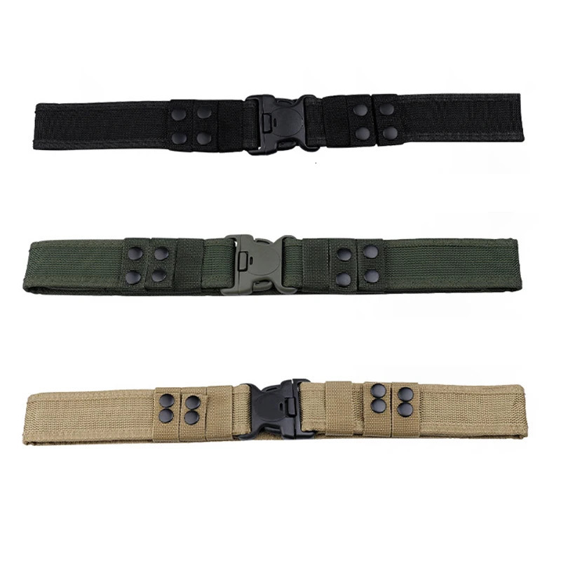 Mens Belt Outdoor Camouflage Tactical Oxford Cloth Mountaineering Nylon Wide Waist Work Neutral Belts 250716
