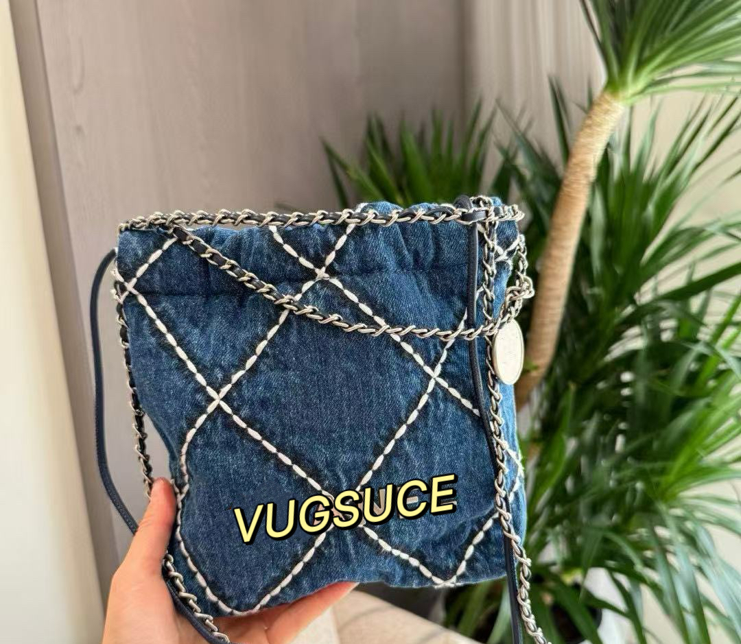 Denim Underarm Bag Hand Bag Fashion Flap Tote Bags Split Color Cross Body Purse Lady Shoulder Bag Metal Hasp Handbags Shoulder Bags Top Designer Mini 