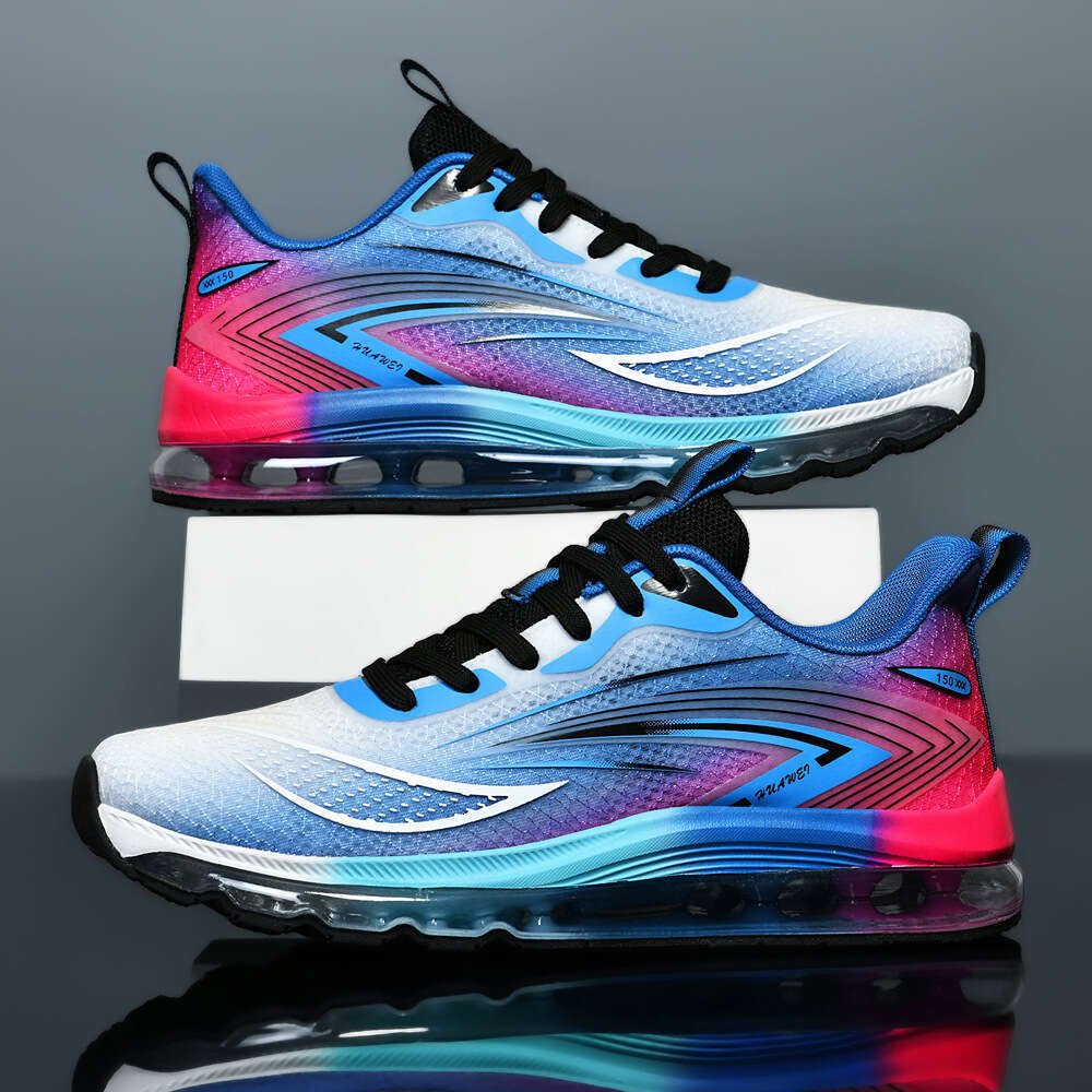 39-48 Size Fashion Versatile Casual Lightweight Shock Absorption Air Cushion Sports Trendy Mesh Breathable Cushioning Rebound Men's Shoes