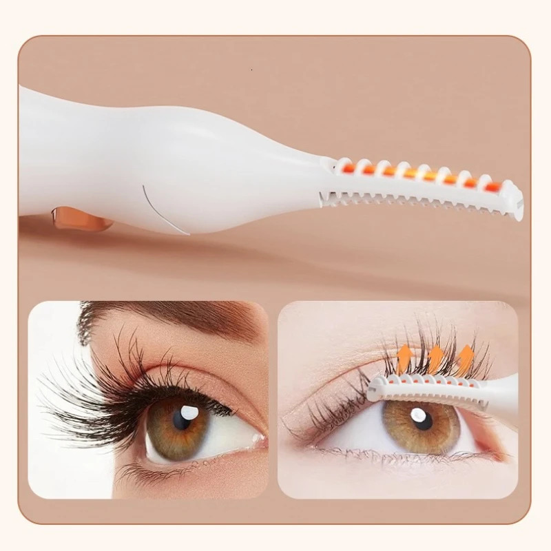 Electric Heated Eyelash Curler Long Lasting Hold Eyelash Curling Device False Eyelashes Clip Comb Women Makeup Beauty Tools 250716