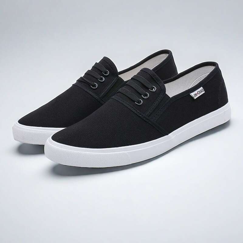 Canvas Slip-On Three Times Vulcanized Rubber Unisex Campus Student Cloth Doctor Work Shoes Men