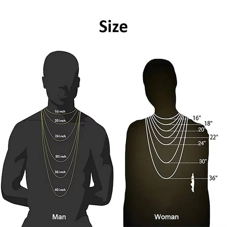 Custom Hiphop VVS Moissanite Diamond Necklace S925 Sterling Silver 2mm-6.5mm Tennis Chains