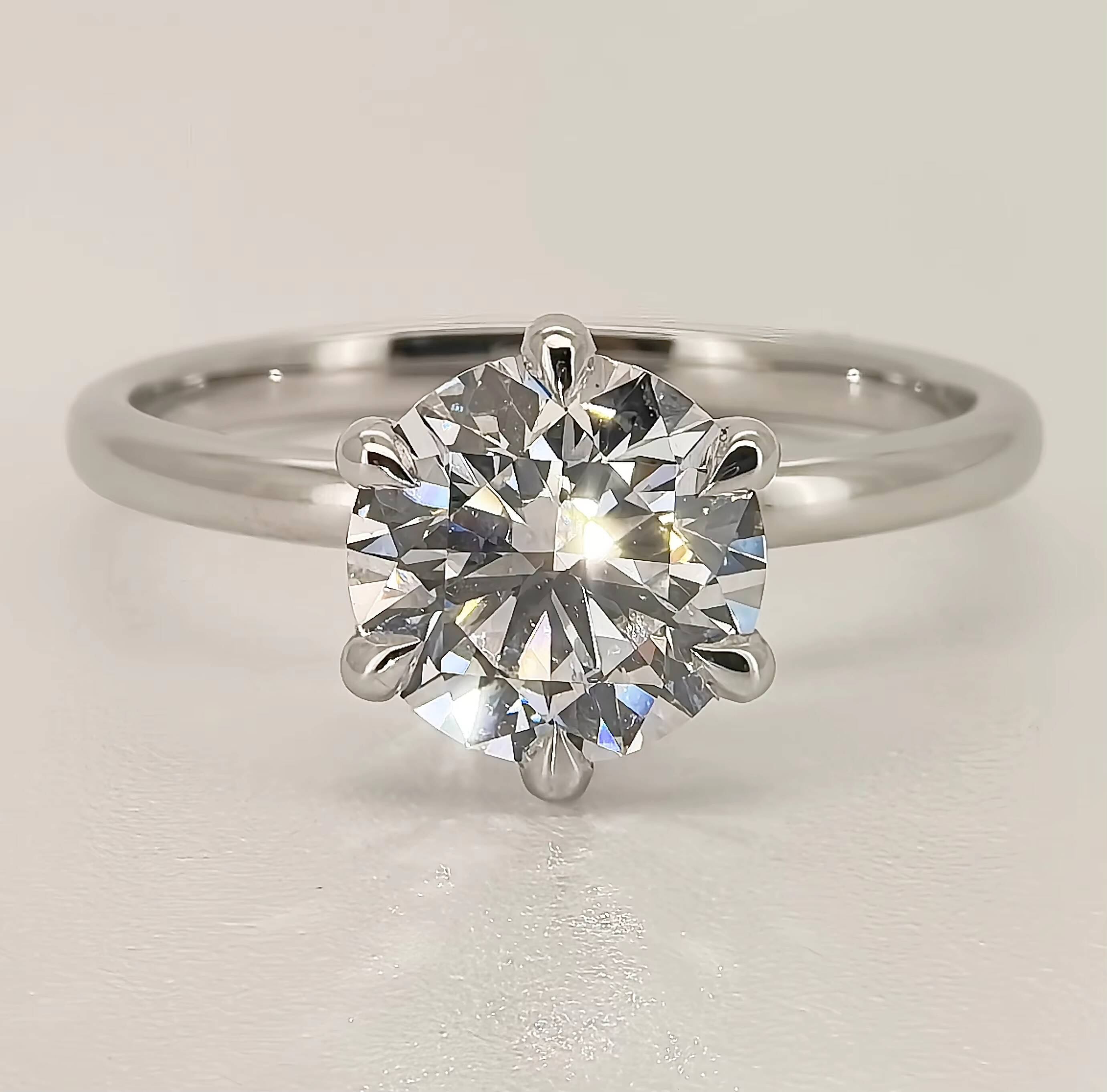 Factory Solid Gold Moissanite Rings 14k 18k Real Gold Engagement Ring Wedding Jewelry Moissanite Ring