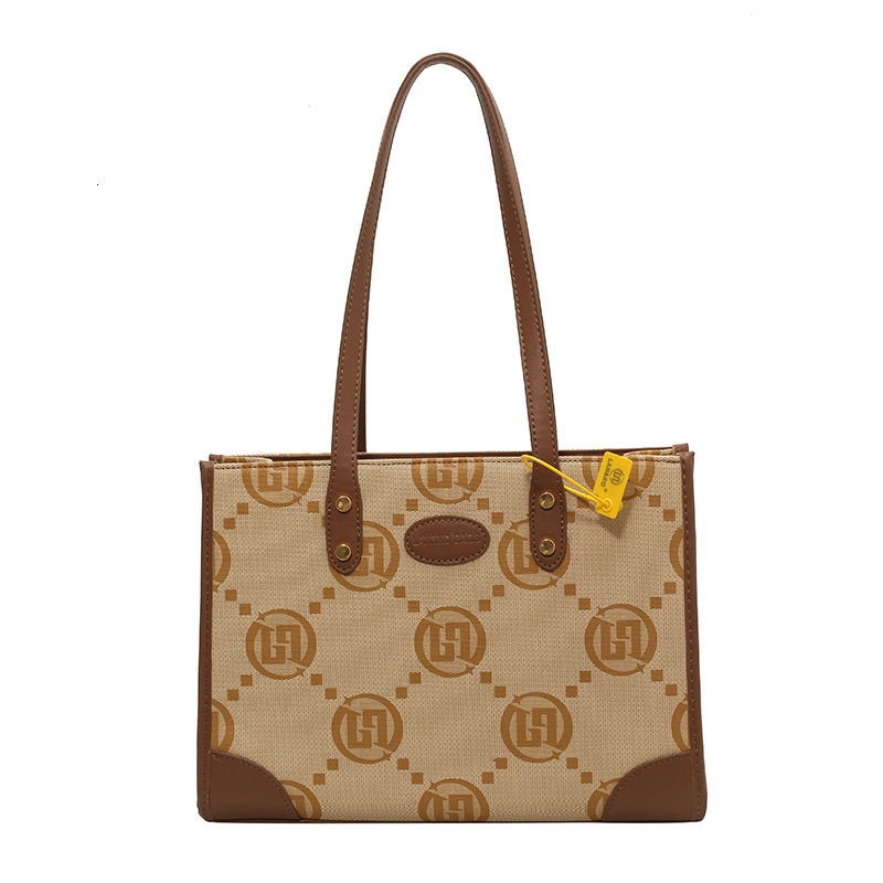 Luxury Brand Designer Bag Autumn Winter New Women's Bag Tote Bag Large Capacity Fashion Versatile Letter Shoulder Bag Handbag High-End Commuting