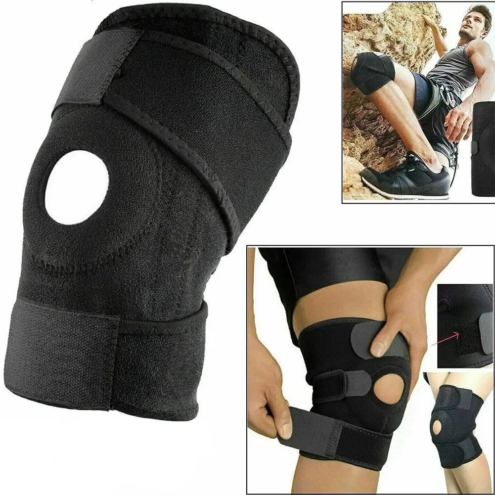 Knee Brace Pain Relief Support with Side Stabilizers Adjustable Buckle Joint Arthritis For Men Women 250708