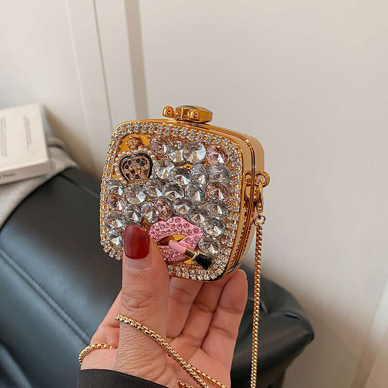 Mini Full Diamond Acrylic Round Pancake Small Bag Fashion Diagonal Cross Accessories 2025 Women's Fashion