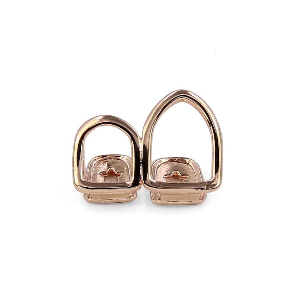 New Hip Hop Grillz Gold Plated Two Hollow Vampire Fangs Grillz Gold Grillz Single Tooth Prop Bling Bling