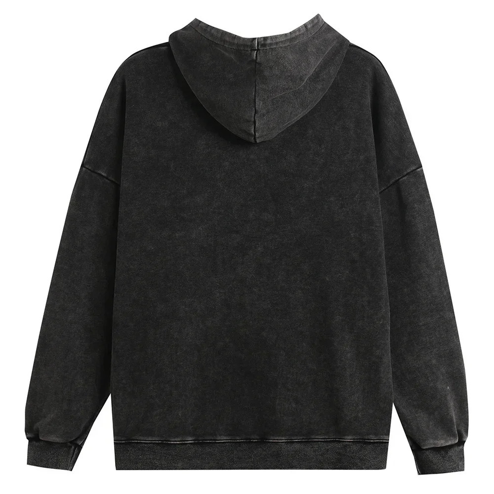 Vintage Washed Hoodies Men Women Cotton Retro Long Sleeve Harajuku Sweatshirts Fashion Loose Pullover Y2k Hip Hop Streetwear 250714