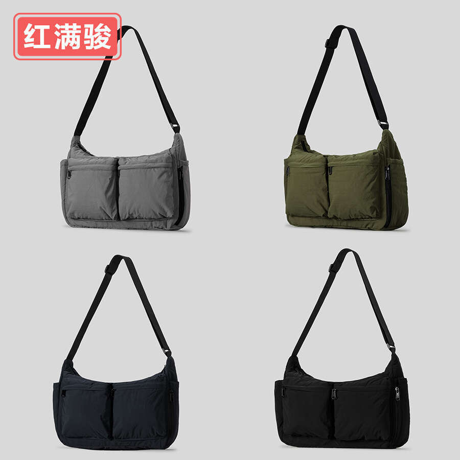 Fashion Casual Single Shoulder Water-Resistant Backpack Unisex Student Messenger Lightweight Commuter Crossbody Bag