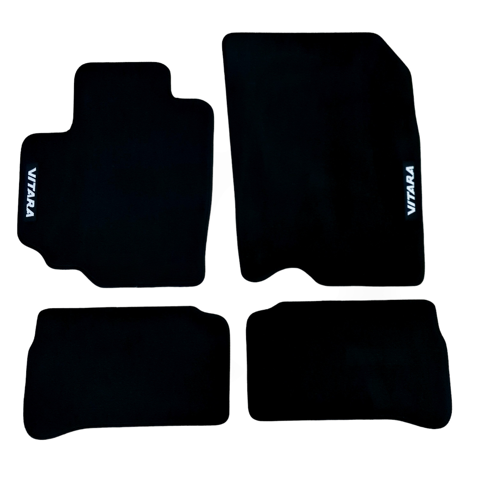 Car Floor Mats Velour For Suzuki VITARA Waterproof Black Carpet Rugs Auto Liners