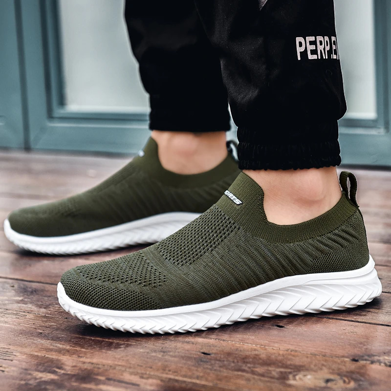 Men Vulcanize Shoes Mesh Men Shoes Lightweight Comfortable Mens Sneakers 2025 Autumn Fashion Slip On Flats Shoes Male Loafers 250716