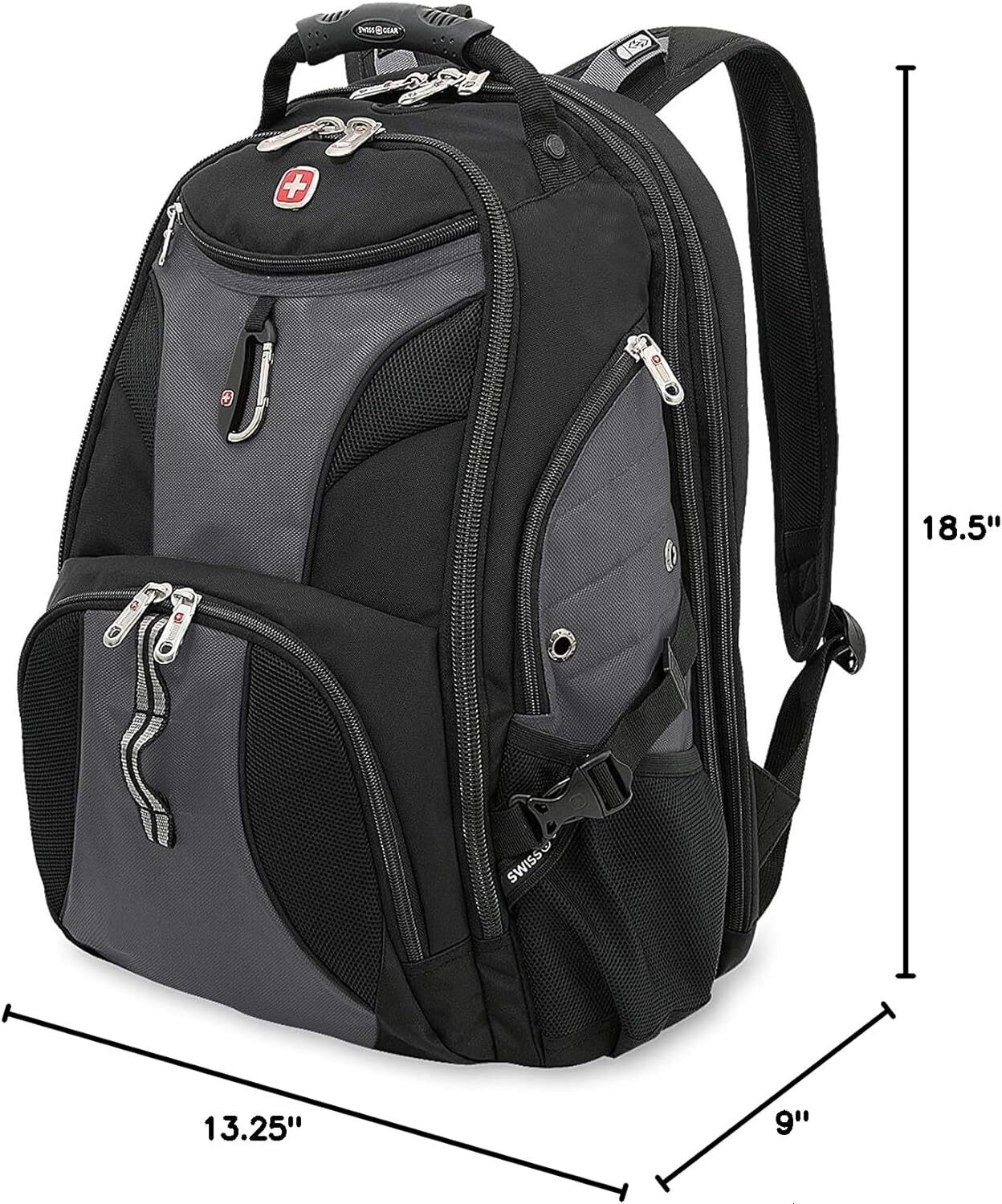 SwissGear 1900 Scansmart designer bag TSA 17 Laptop Backpack, DHYM,Grey/Black, 19-Inch