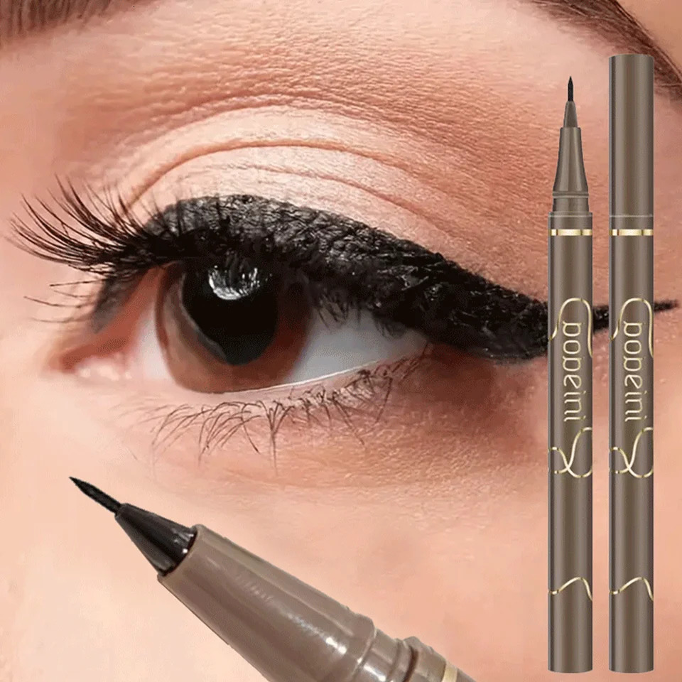 The 4-color fine eyeliner is soft and durable easy to apply makeup on fine quick-drying long-lasting eyeliner waterproof 250712