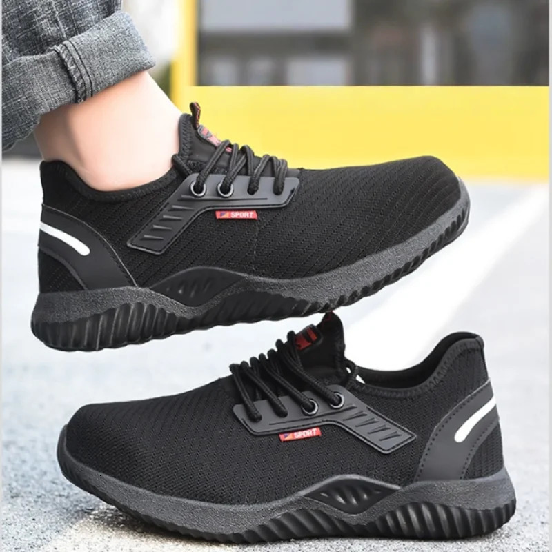 Mens Protective Shoes Steel Toe Shoes Safety Shoes Mens Tactical Shoes Fashion Mens Sneakers and Work Safety Professionals 250717