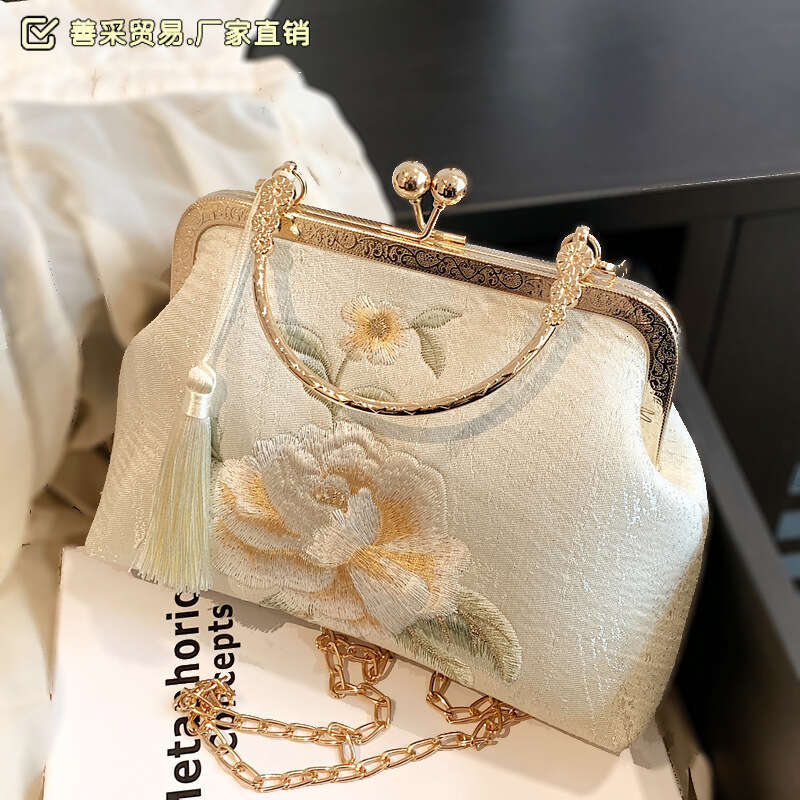 Crossbody Fresh Summer Hanfu Ancient Handheld Cheongsam Bag Chinese Style Republic of China Embroidery