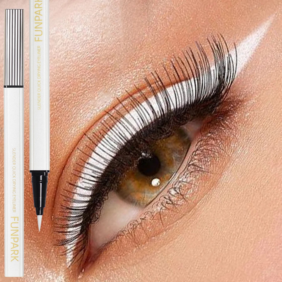 1PC White Liquid Eyeliner Pen Matte Long Lasting Waterproof Eye Liner Pencil Quick-drying Non-smudge Eye Makeup for Women Cosmet 250712
