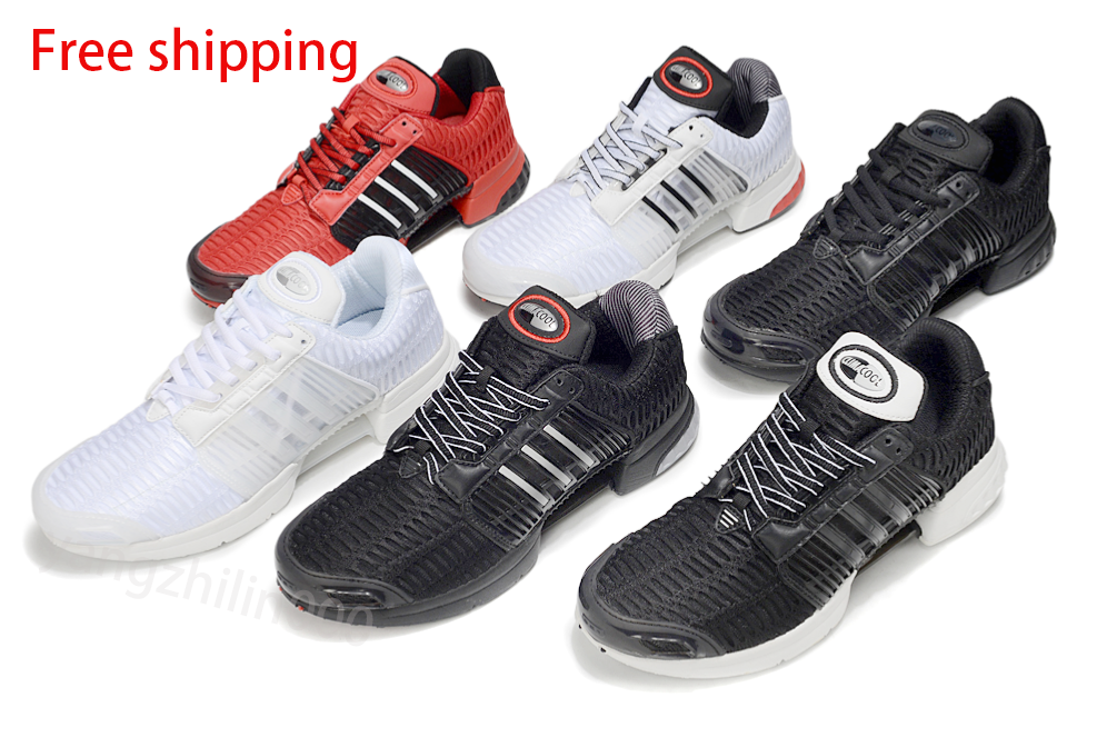 designer shoes originals Climacool Core Red" Comfortable, versatile and breathable. Low-top running shoes, unisex, red and black. 40-45