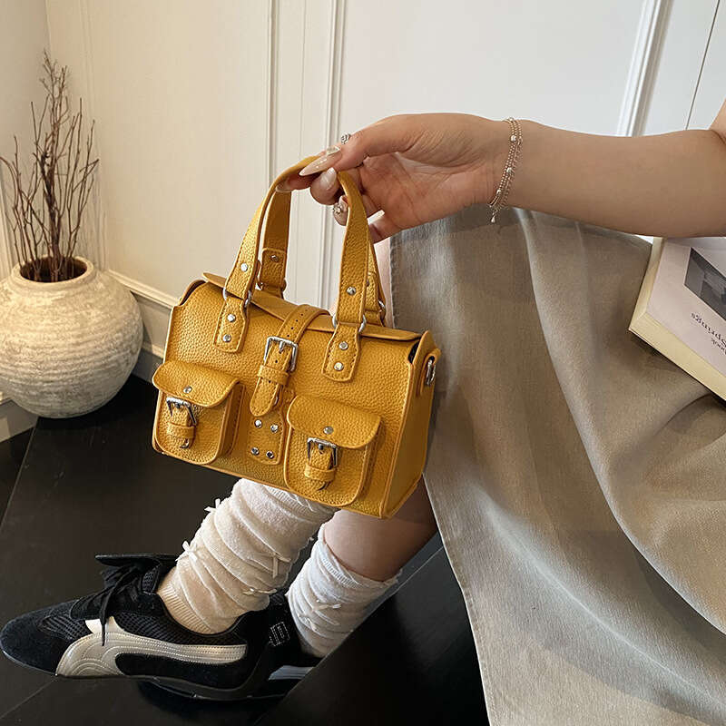 Fashionable Motorcycle Handbag Crossbody Bag Niche Trendy Style Break New Ground