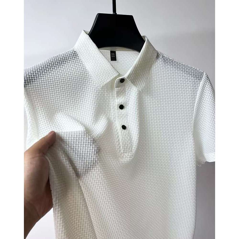 19+0.5 Summer 2023 New Men's Business Casual Polo Shirt with Turn-down Collar
