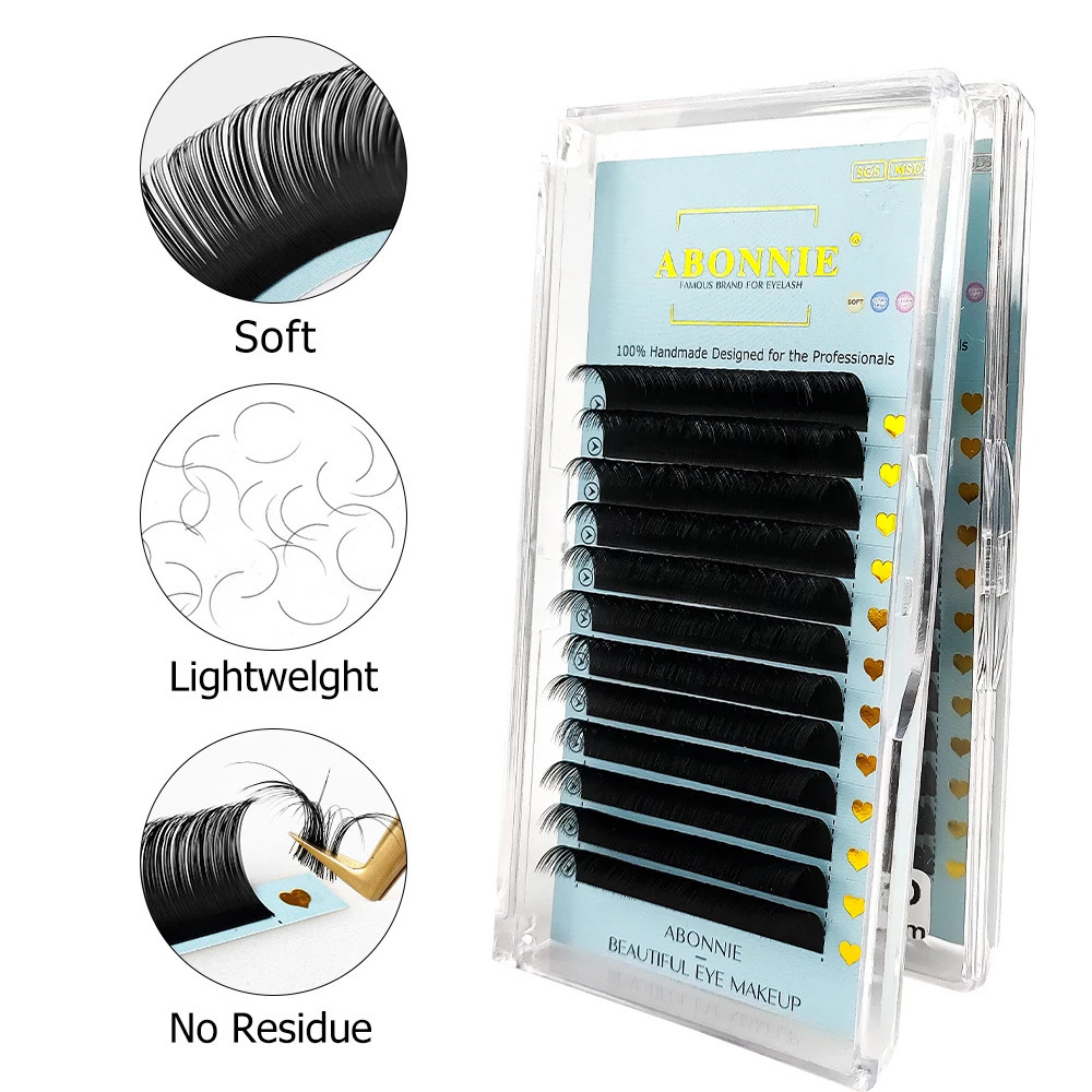 Abonnie Cashmere Classic Individual Eyelashes s Ultra Matte Black Lashes Fluffy Cilia All Size Cilios 250714
