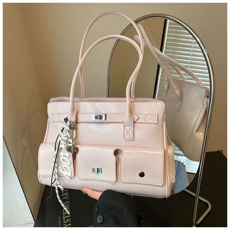 Oil Wax Leather Handheld Underarm for Women 2025 New Large Capacity High-End Versatile Commuting Shoulder Bag