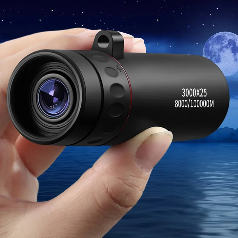 3000x25 Adult Professional HD Remote Monocular Pocket Mini Portable Telescope for Outdoor Camping and Hunting 250708
