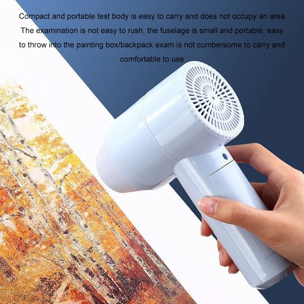 Mini Wireless Hair Dryer for Drying Painting Portable Wireless Handheld Mini Fan USB Charging Watercolor painting Air Blower 250717