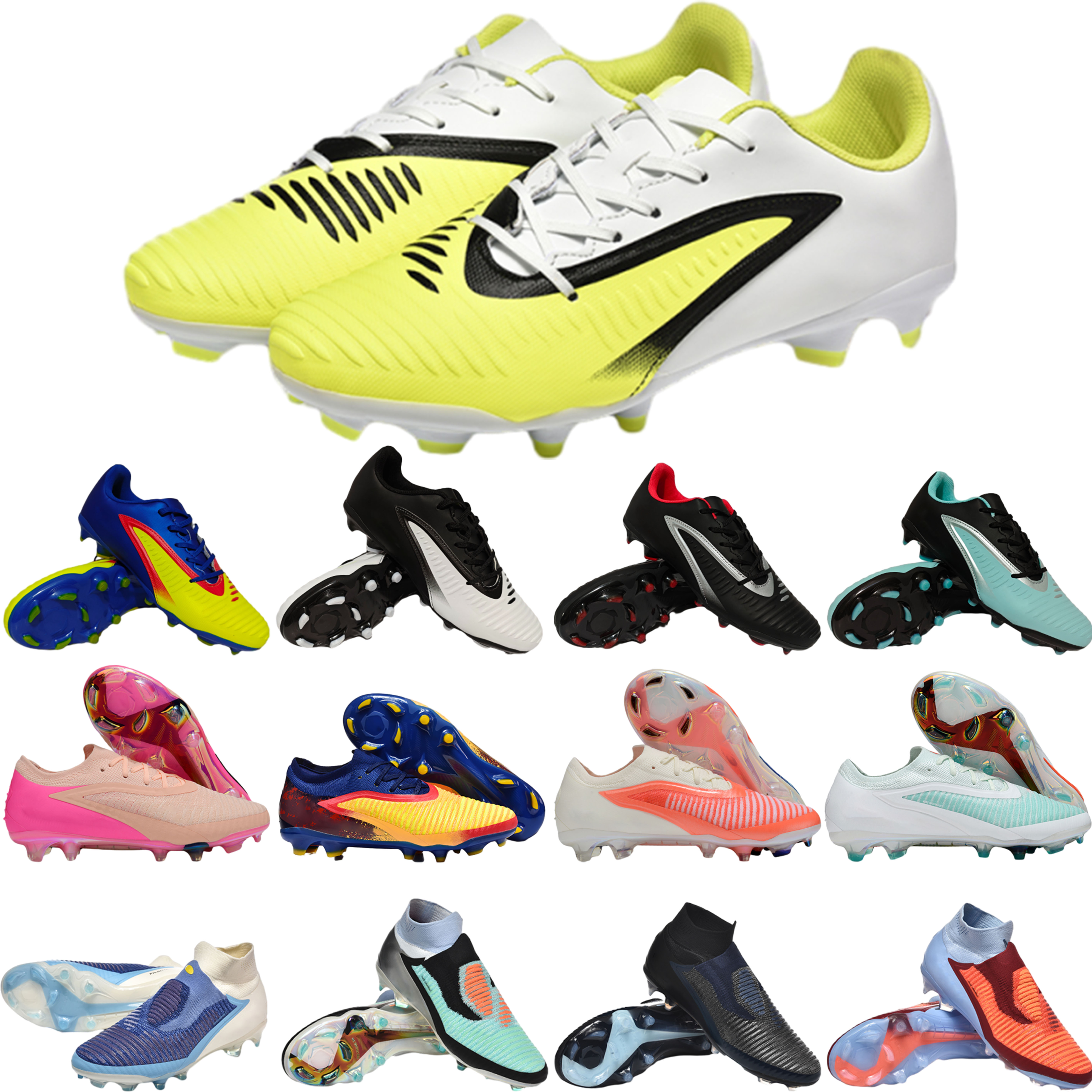 Phantomz GX LE Low High Fear Nothing FG Phantoms Mens Youth Shoes Hyper Turq Elite Soccer Cleats Dream Speed style Football Boots