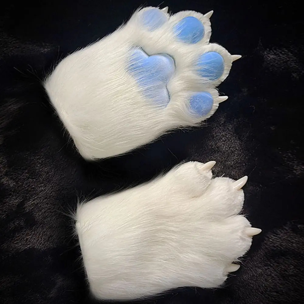 Tsute Tsosplay Tsostume Gloves Plush Cat Paw Gloves Cat Claw Mittens Tsosplay Pros Furry Squeaky Kig Fursuit Kigurumi Thicken Warm 250717