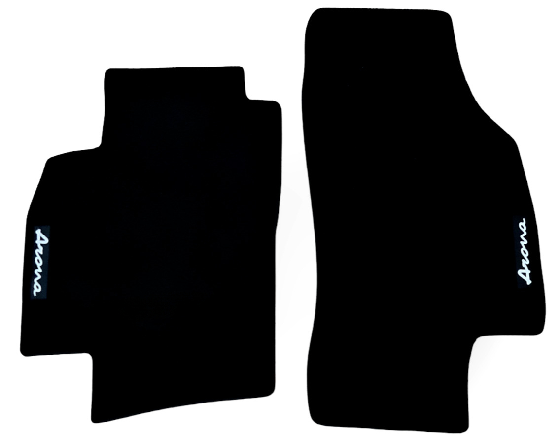 Front Car Floor Mats For Seat Arona Velour Waterproof Black Rugs Carpet Liners 2