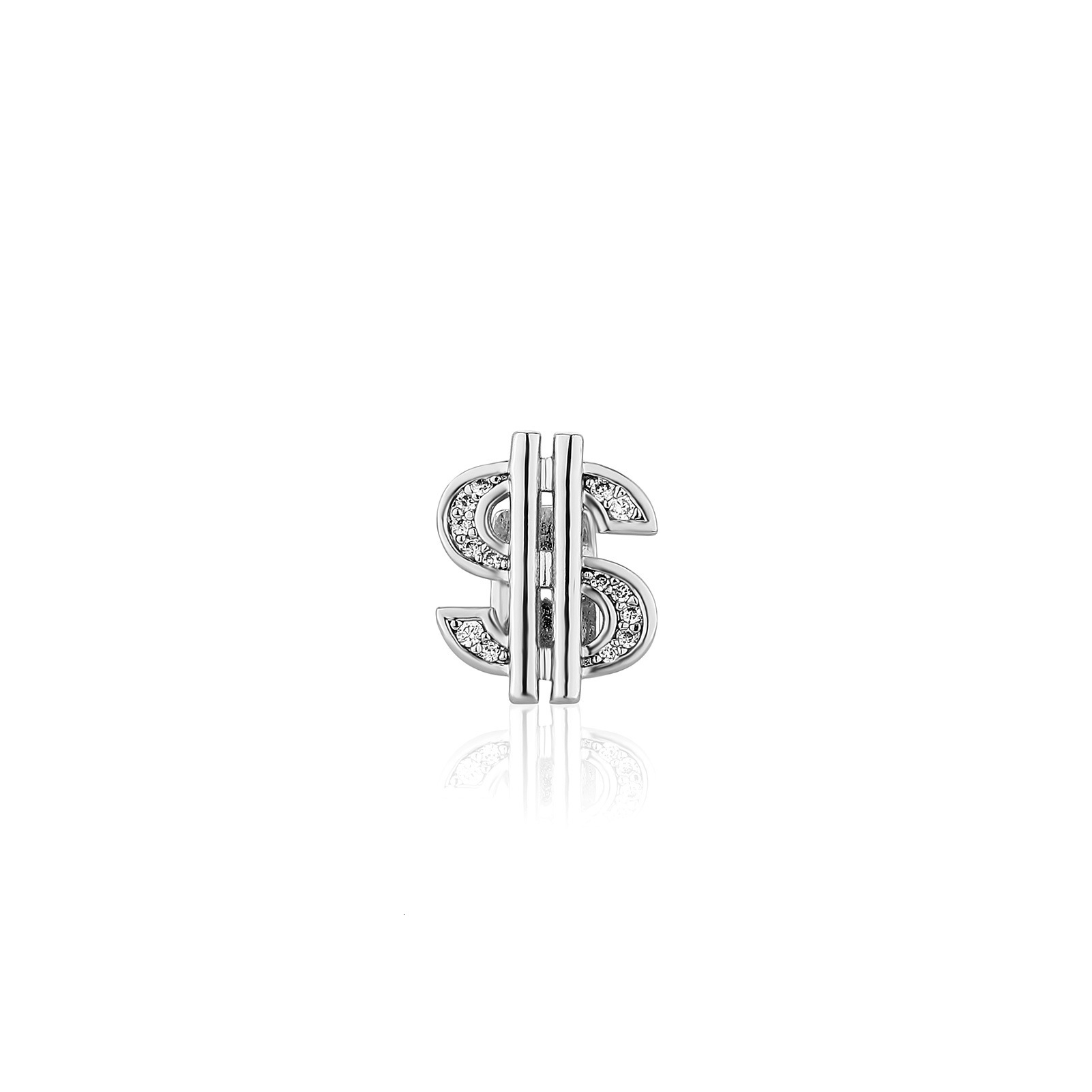 New Single Grillz Luxury Personality Dollar Cross Heart Full Iced Out Halloween Grillz Bling Bling
