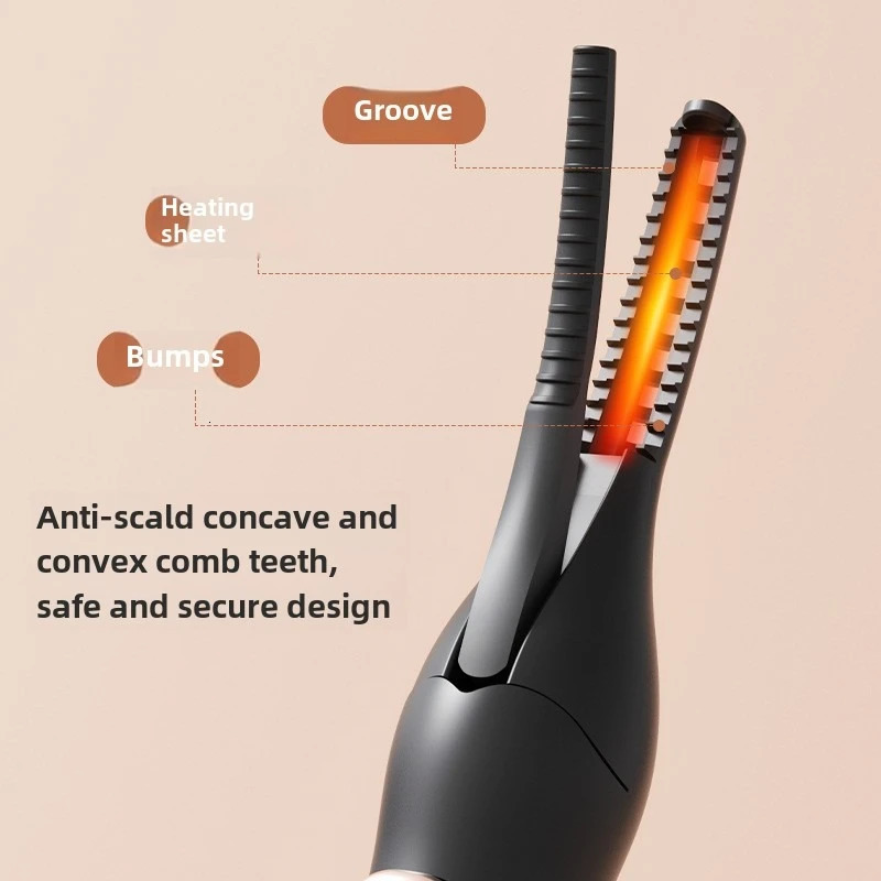 Electric Heated Eyelash Curler Long Lasting Hold Eyelash Curling Device False Eyelashes Clip Comb Women Makeup Beauty Tools 250716