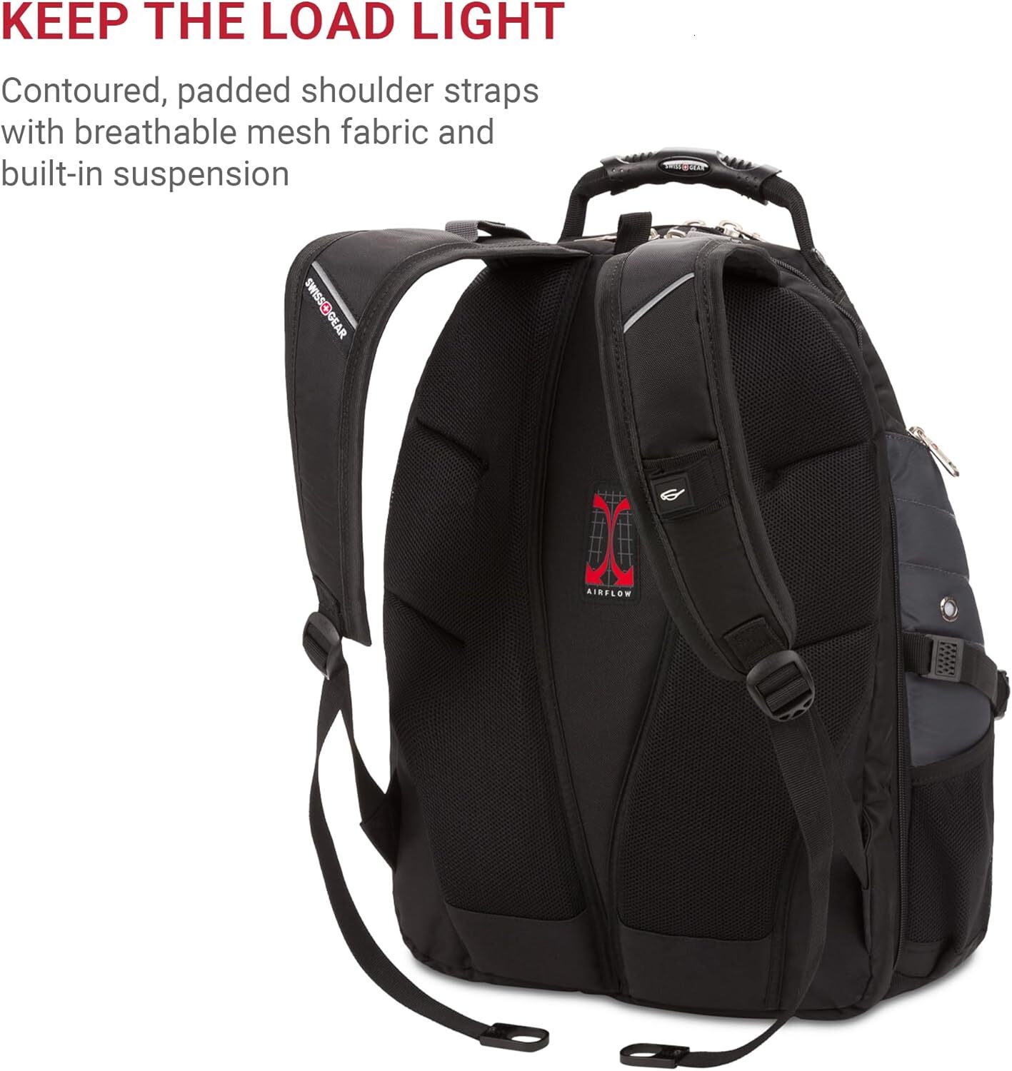 SwissGear 1900 Scansmart designer bag TSA 17 Laptop Backpack, DHYM,Grey/Black, 19-Inch