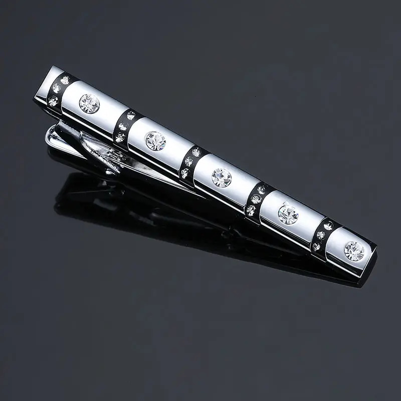 DY highquality enamel mens wedding tie clip highend n exquisite pattern crystal Free Delivery 250715